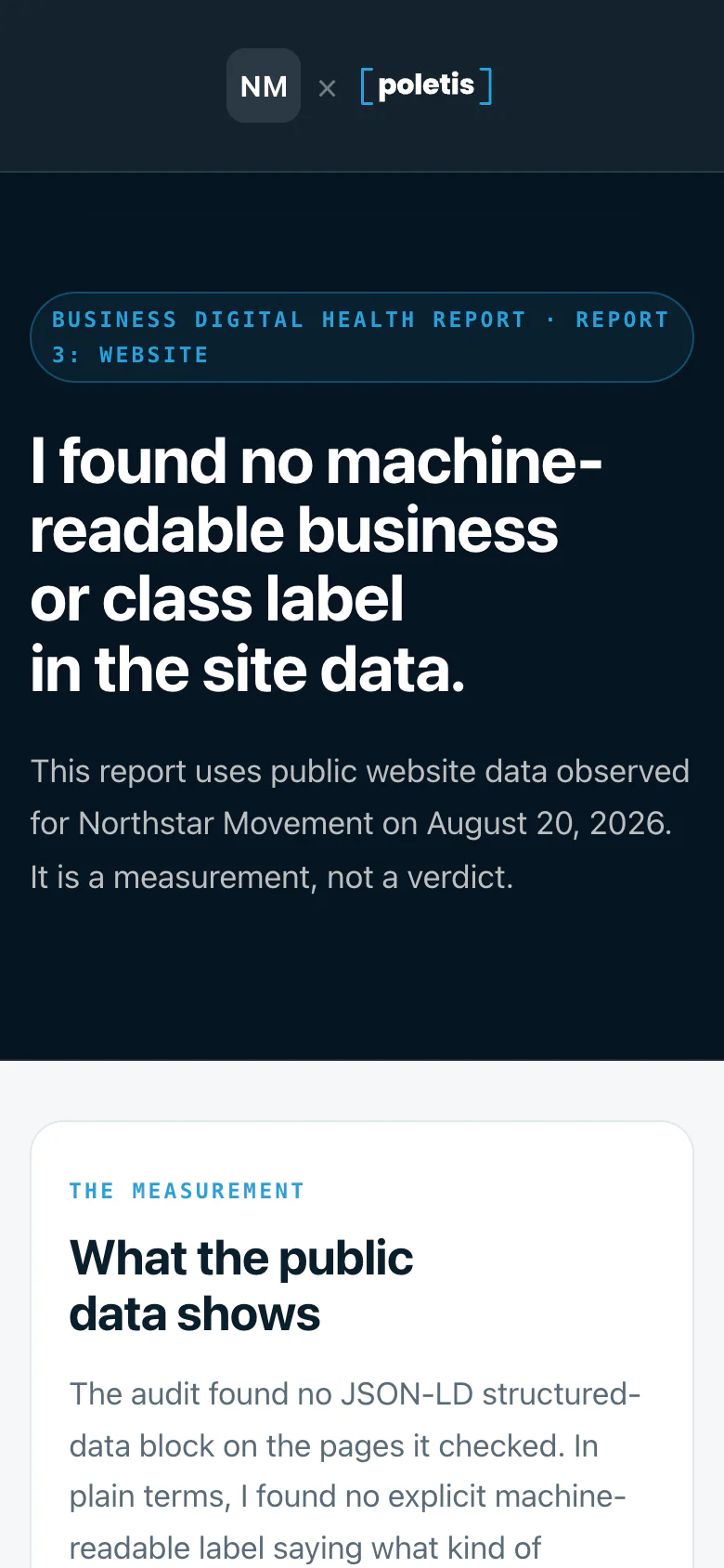 Website and discoverability